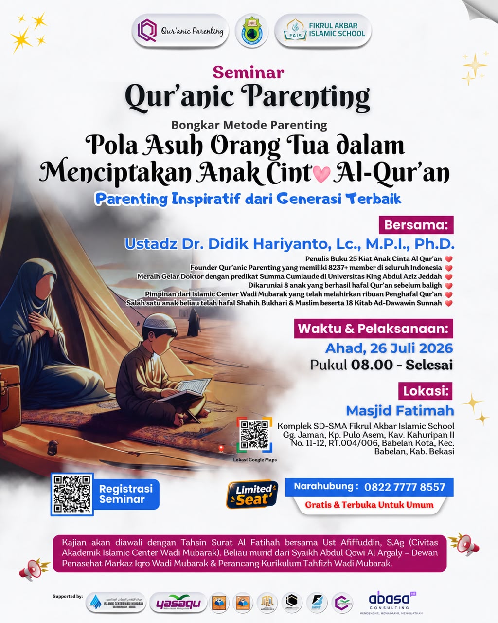 SEMINAR QUR'ANIC PARENTING bekasi