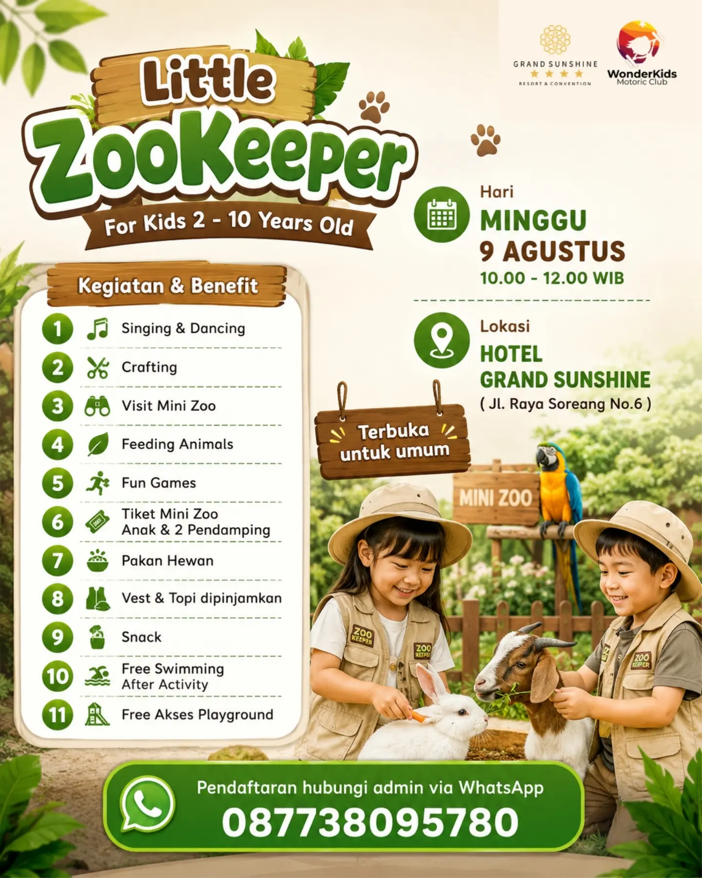 WonderKids Motoric Little Zoo Keeper